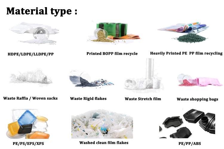Waste Plastic PE Film and Bags Pelletizing Machine