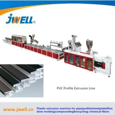 China Jwell Machine Custom Wood Plastic Composite PP PE PC ABS UPVC PVC PE WPC Floor ...