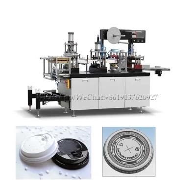 Plastic Coffee Cup Lids /Paper Cup Lids Forming Making Machine Automatic Plastic Cup Lid ...
