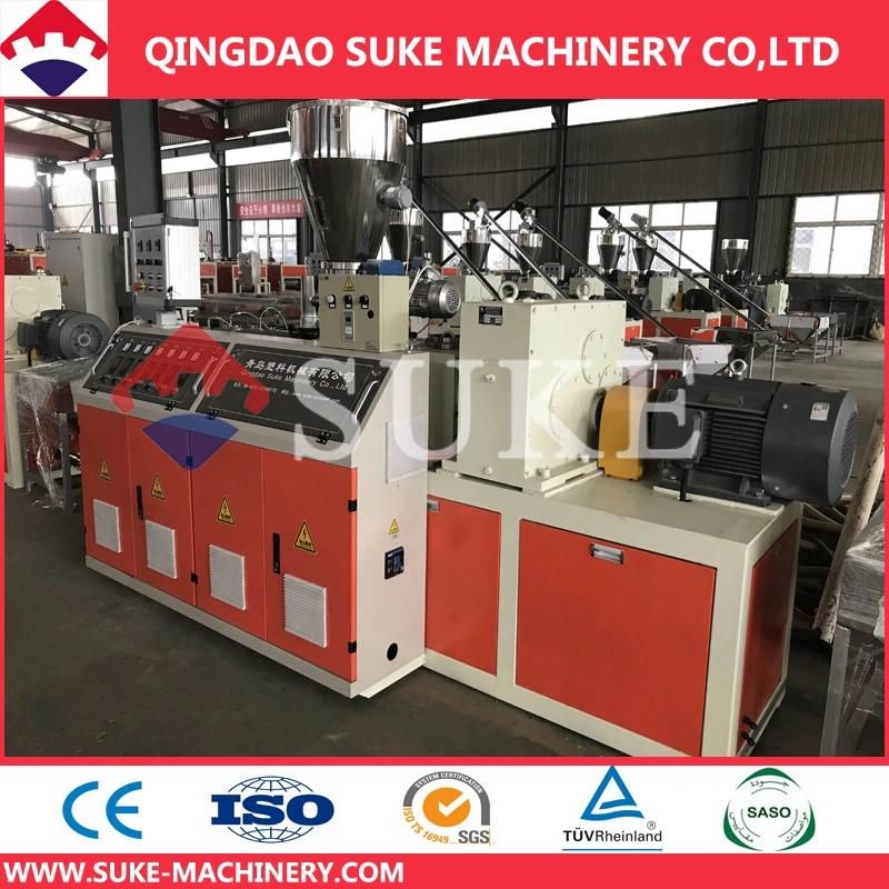 Twin Screw Plastic Extruder Machine for PVC Panel Product