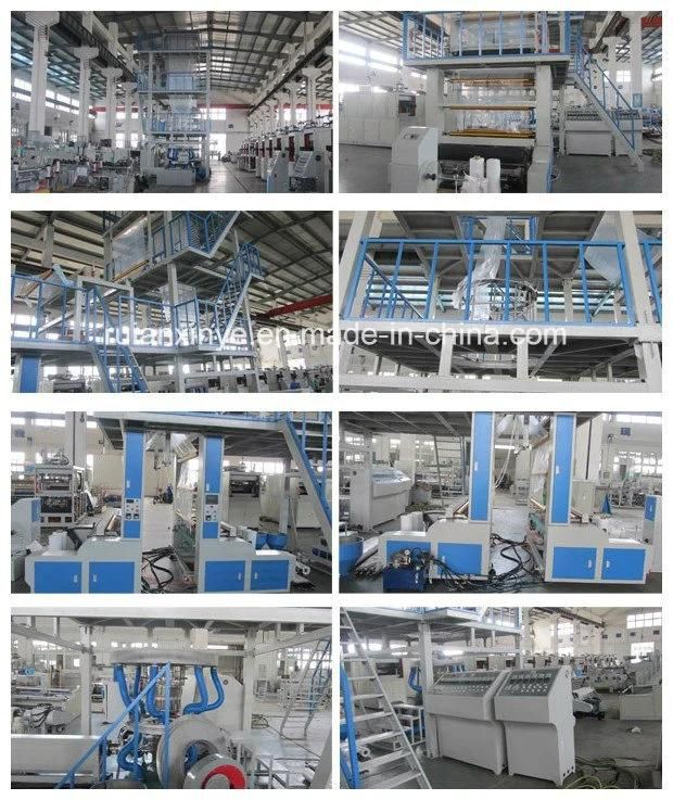 Multilayer Blown HDPE Film Double Air Ring Extrusion Machine