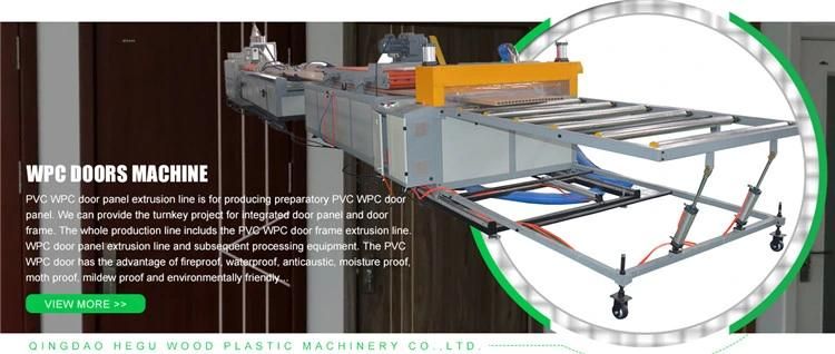Solid Waste Plastic Wood Composite Profile Extrusion Plant PP PE PVC WPC Profile Extruder Machine