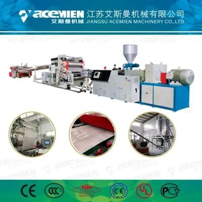 New WPC PVC Spc Artificial Marble Stone Flooring Board Making Machine with UV Coating ...
