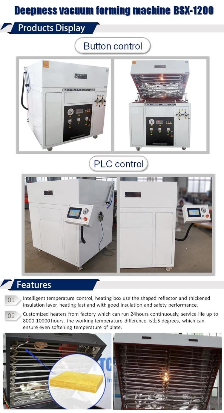 New Product Vacuum Forming Machine for Plastic Product LED Light 1200*1200