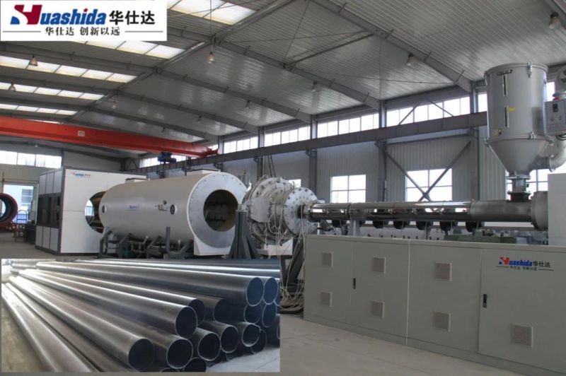 PE HDPE Plastic Pipe Manufacturing Machine Vacuum Calibration Jacket Pipe