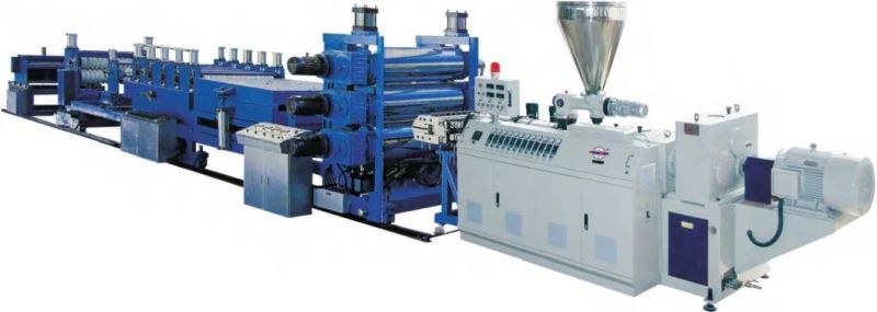 PVC Wavy Roof Tiles Extrusion Line