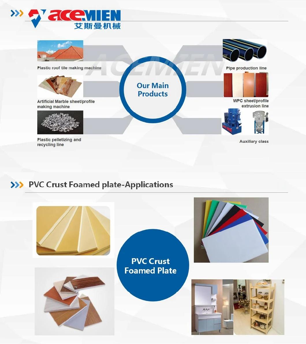 High Quality China PVC Crust Foam Board Making Machine with Sjz-80/156 Extruder