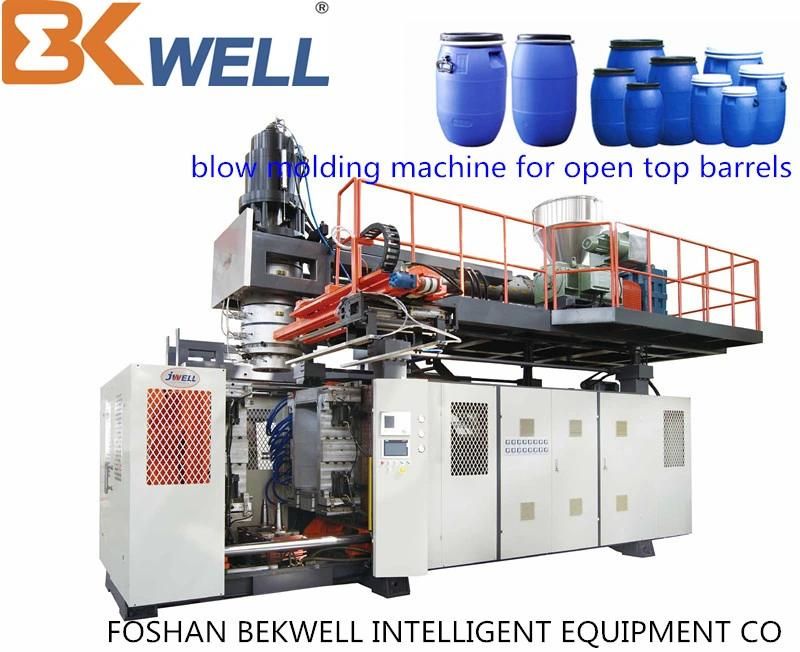Made in China Bekwell Open Top Plastic Barrel Making Extrusion Blow Molding Machine