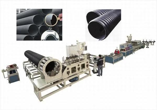 Plastic HDPE/PP/PPR/PVC/Pert Structural Hollow Double Wall Spiral Winding Corrugated Pipe Tank Extrusion Manufacturing Production Machine Line