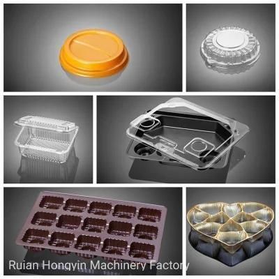 Plastic Automatic Cup Lid Thermoforming Machine with Stacking Counting