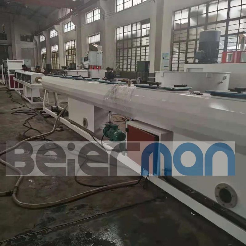 75mm-160mm PE HDPE 3 Layers Plastic Pipe Single Screw Co-Extrusion Production Line Sj65 Sj75 Model Extruder Machine