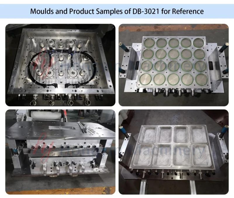 Three Station in-Mould Cutting Cup Lid Thermoforming Machine with Preheater