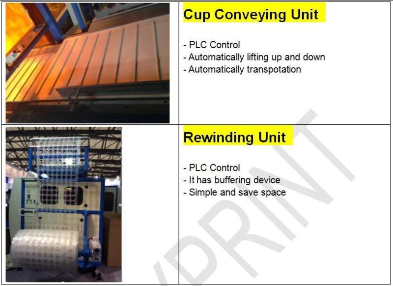 Automatic Plastic Cup Bowl Tray Box Thermoforming Machine