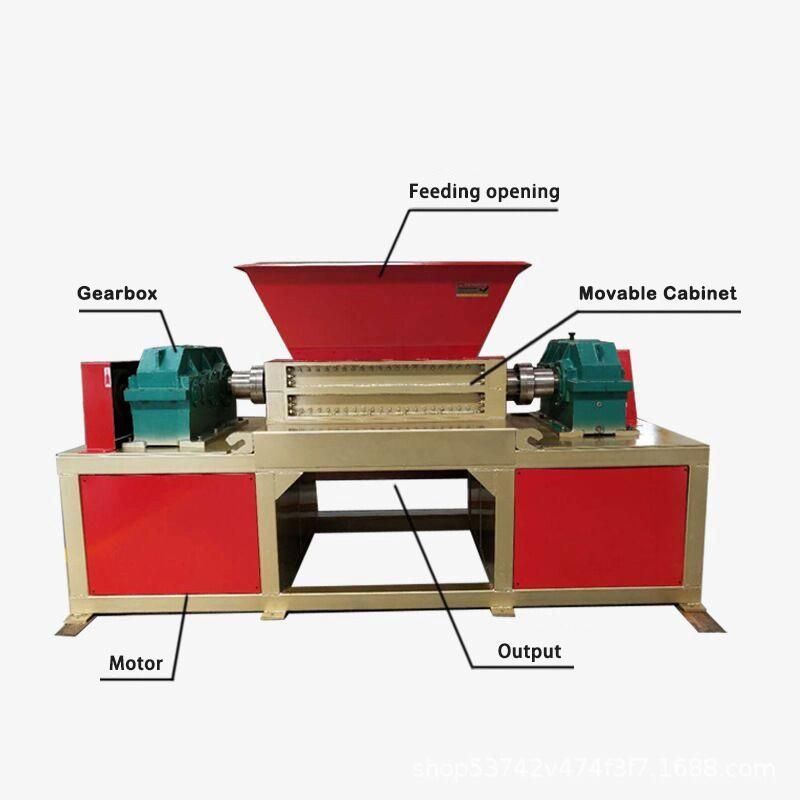 Waste Wood Box Car Tyre Scrap Metal Steel Shredder