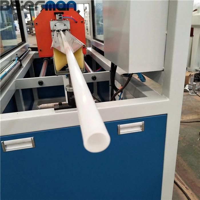 Euro-Quality Standard 16-63mm Automatic Sj65/33 Single Screw Extruder PE PP HDPE Plastic Pipe/Conduit Production Line PLC Touch Screen Control ABB Inverter
