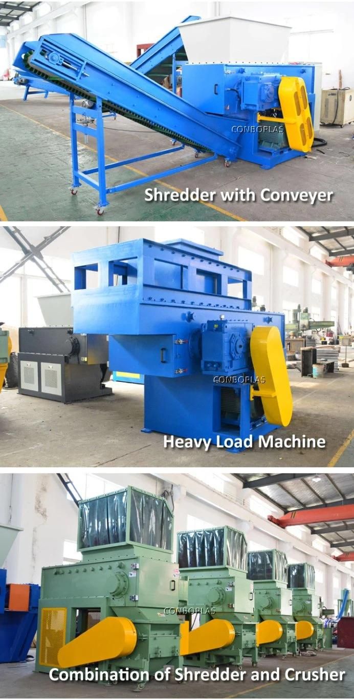 Powerful Single Shaft Shredder for Plastic Lumps Wastes