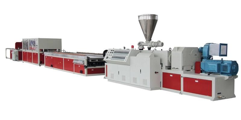 PVC WPC Profile Skirting Board Extrusion Line/Plastic Machine Extruder of Sjszz65/132