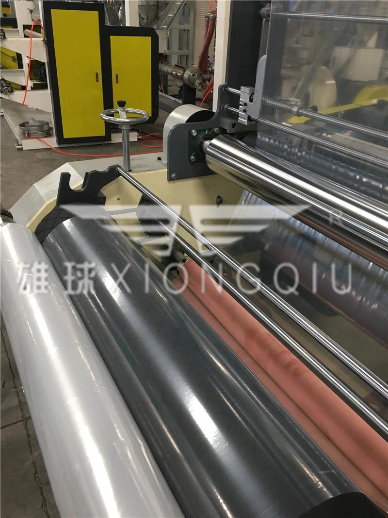 1100mm PE ABC 3 Layers Co-Extrusion Film Blowing Machine with Double Friction Winder and Weighter Controller