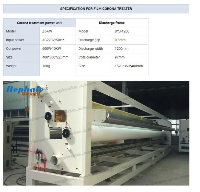 Bo Pet Plastic Film Surface Corona Treater/Corona Treatment Machine