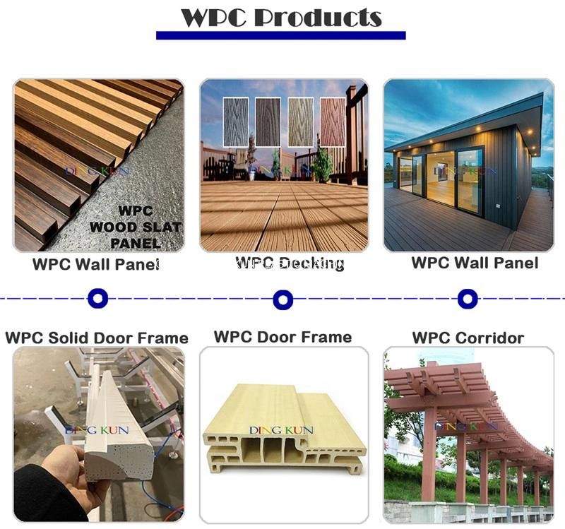 PP PE PVC WPC Wood Plastic Profile / Decking/Door Frame/ Wall Panel/Floor Fence Post Window Extruding Extruder / Extrusion Making Manufacture Machine with CE