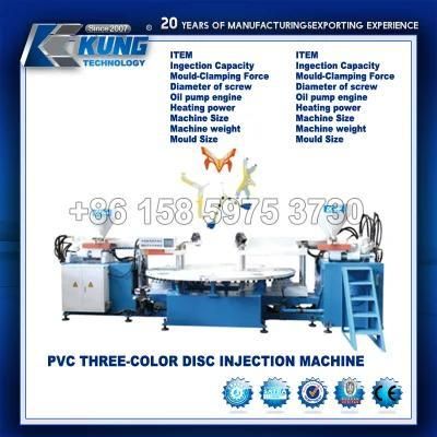 PVC Three Color Disc Injection Machine