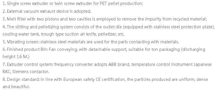 Pet Pelletizer and Granulation Machine