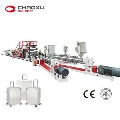 Chaoxu Three Layer PC ABS Sheet Extrusion Machine for Making Baggage Luggage Case