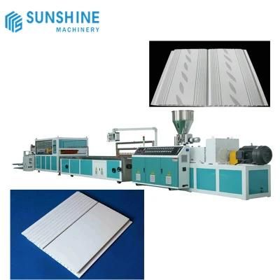 Plastic UPVC PVC Ceiling Gusset Wall Panel Extruder Machine