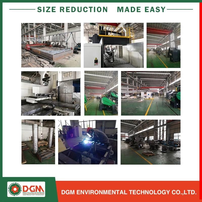 Rigid Plastic Post Industrial Film Construction Film Crushing Shredder for Plastic Recycling