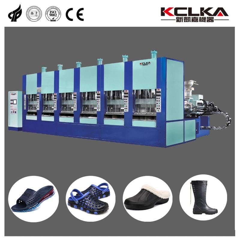 Brand New Full Automatic Foam EVA Injection Molding Machine Six Station with Servo Motor with Plate Bicolor