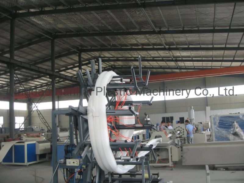 PE/PVC Single Wall Corrugate Pipe Production Line