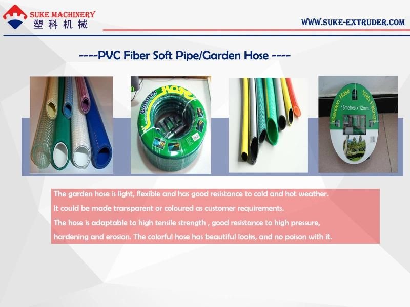 PVC Fiber Reinforced Garden Hose/Soft Pipe/Tube Extrusion Machine Production Line