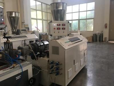 Conical Twin Screw Extruder Used for PVC Pipe Profile
