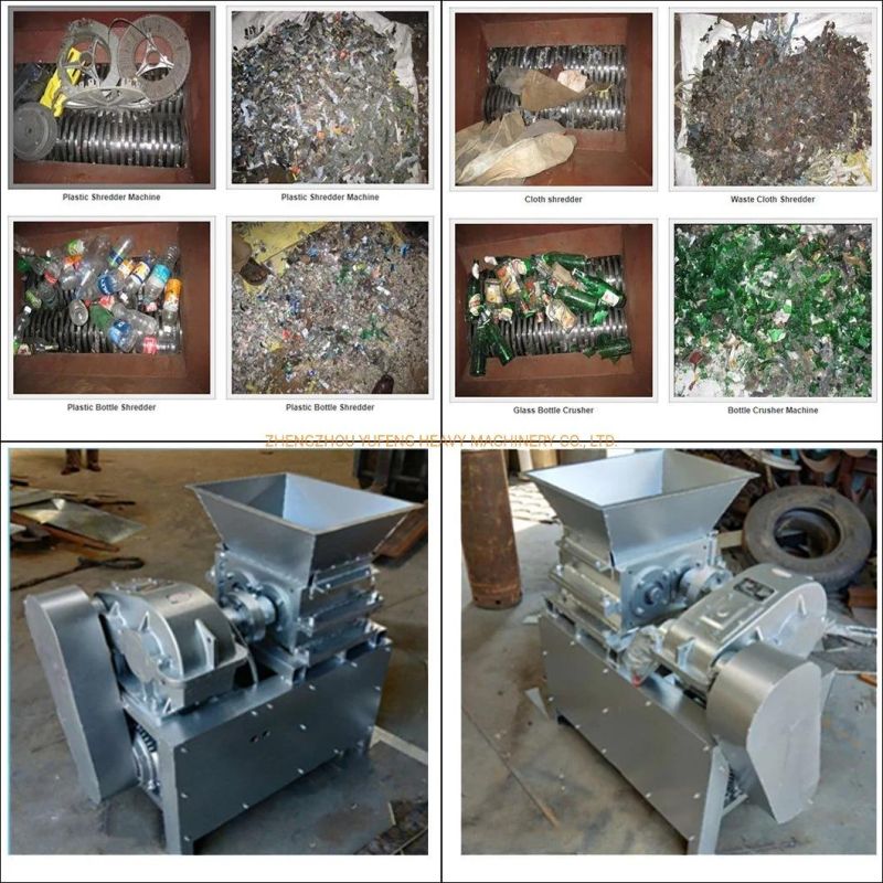 Twin Shaft E Waste Scrap Metal Plastic Shredder Machine