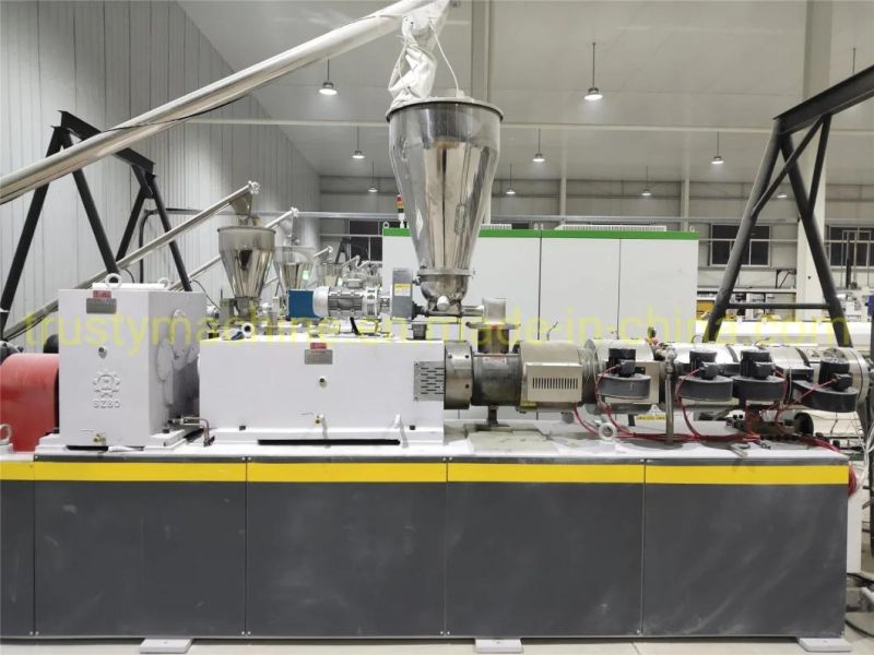 880mm Width PVC Glazed/Spanish Corrugated Roof Sheet Extrusion Line