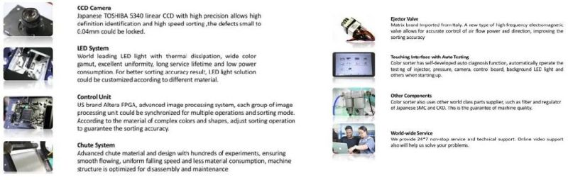 Plastic Bottle Flakes Color Separation Machine for Plastic Recycling Line