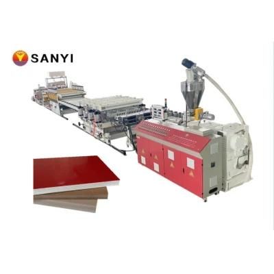 PVC WPC Crust Foam Board Production Line / Wood Plastic Composite Making Machine