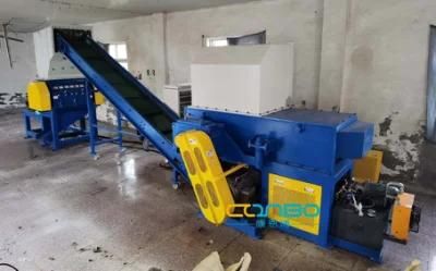 Heavy Duty Shredder Crusher Combination for Plastic Lumps