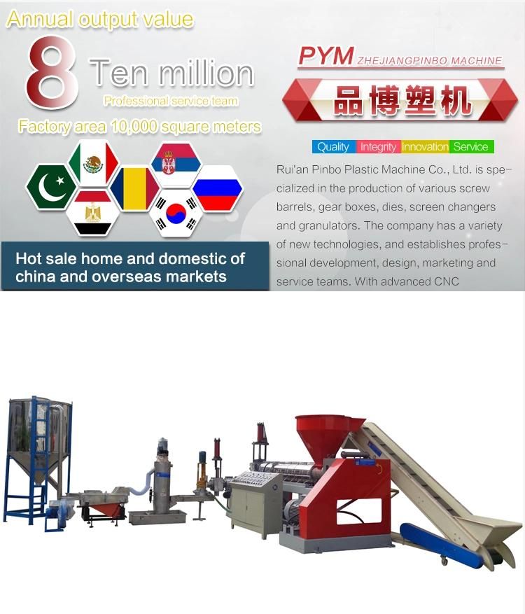 Factory Direct Sale PE Pet Recycling Machine/Pet PP Recycling Granulator Machine