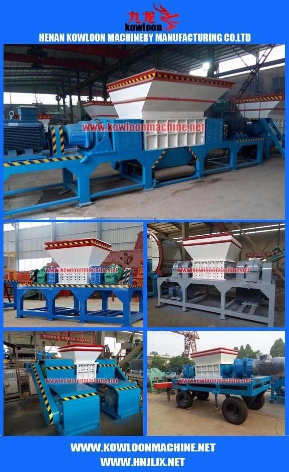 Double Shaft Machine Wood Furniture Recycling Crusher