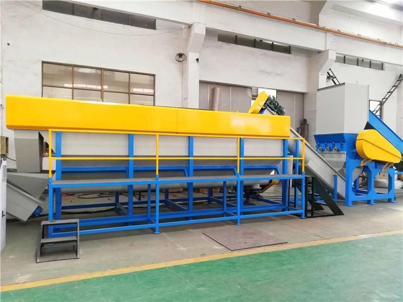 300kg PE Barrels Shampo Box Recycling Cursher Washing Production Line with Cleaned Pelles Extruding Granularos Machine Zhangjiagang