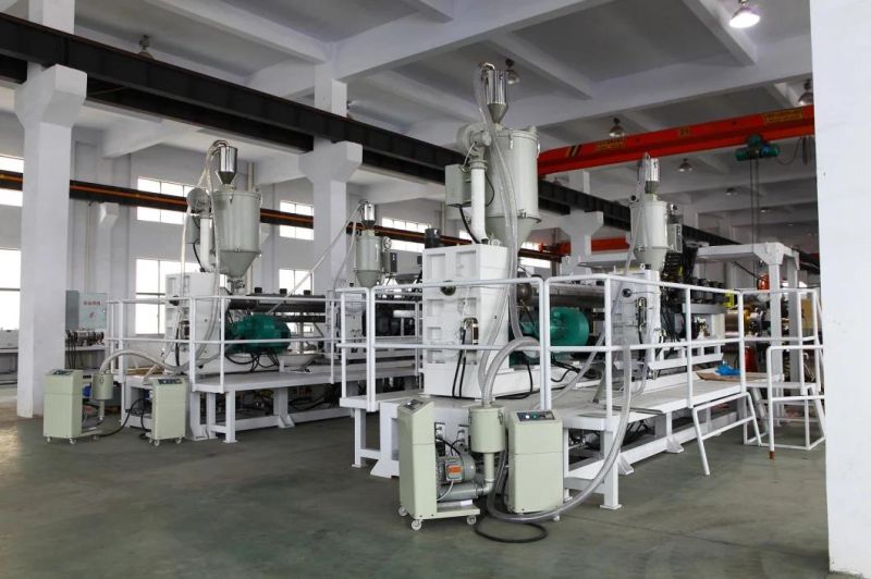 Plastic PE/PP/Pet/PVC/ABS/HIPS/Spc/PC/PMMA Wall Panel/Floor/Imitation Marble/Foam Board/Roofing Tile Hollow Sheet Plate Extrusion Production Line Making Machine