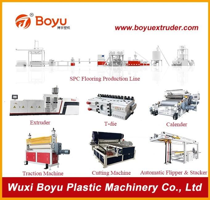 Spc Stone Plastic Composite Flooring Plank Extruder Machine