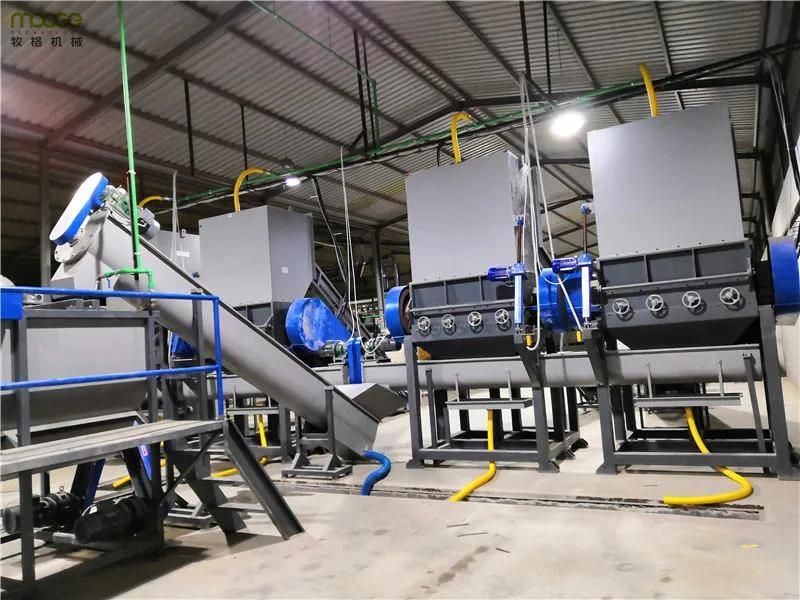 High production waste PET bottle recycling production line