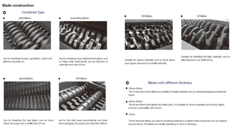 Two Twin Shaft Scrap Tyre Tire Metal Wood Paper Copper Cable Wire Plastic Crushing Recycling Shredder