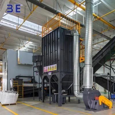 Two Shaft Shredder Tire Recycling Production Line Waste Tyre Plastic Recycling Machinery ...
