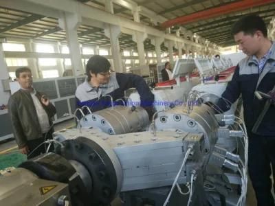 PVC Double Pipe Extrusion Machinery for Max 110mm Size