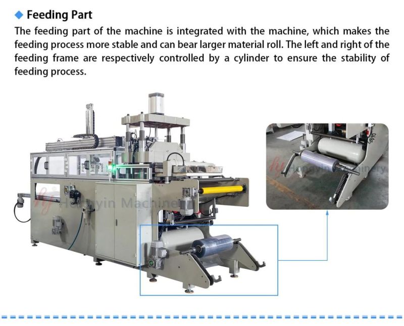 BOPS Thermoformer/ Plastic Lid Thermoforming Machine for PS/Pet/PVC Film