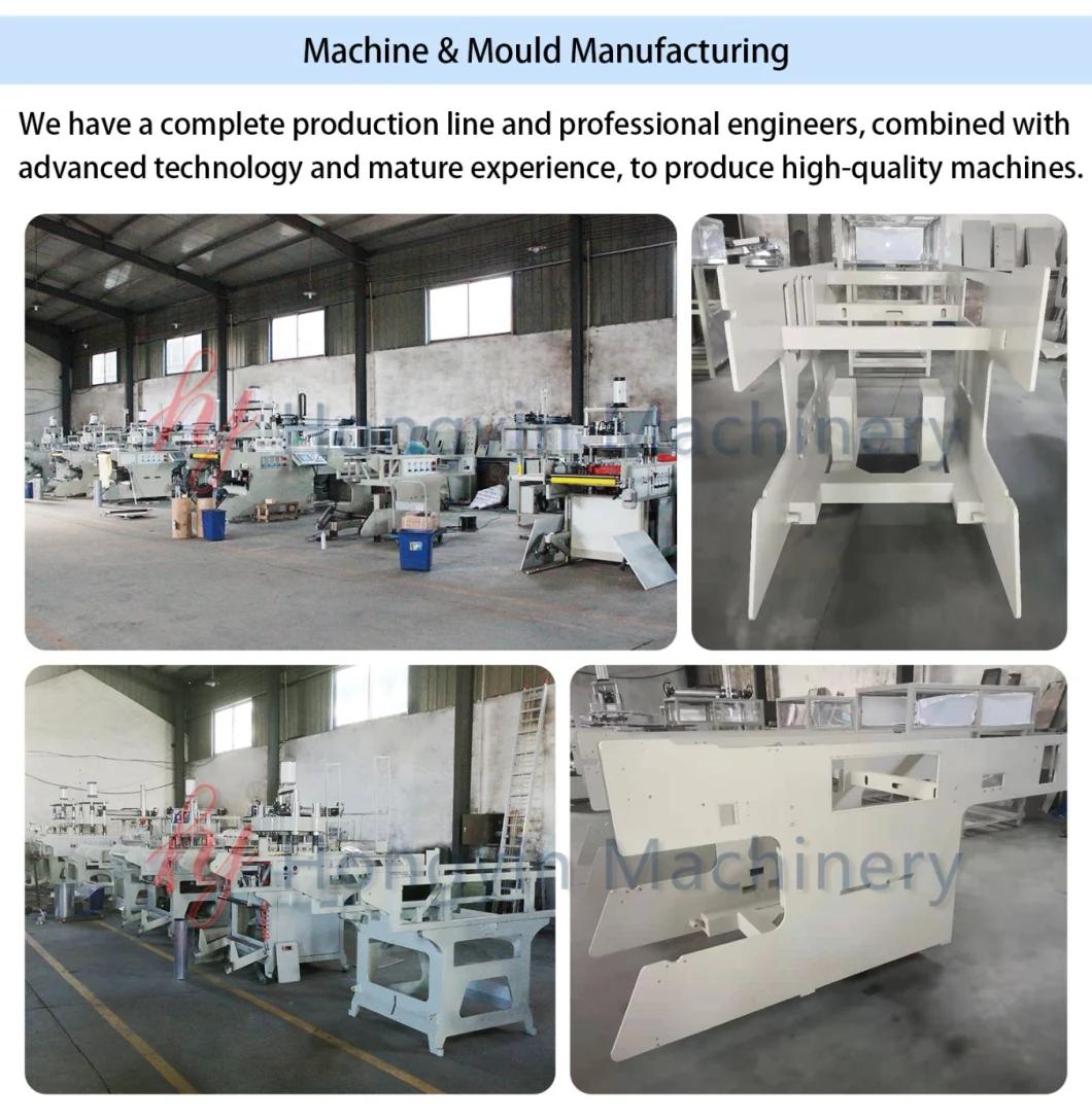 Automatic BOPS/Pet/PVC/HIPS/PLA Plastic Thermoforming Machine with Stacker, High Speed in Mold Cutting Thermoforming Machine