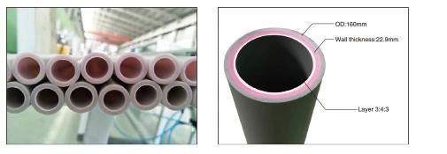 Three or Two Layers Quality Multi-Layer 110mm PPR/PE Composite Pipe Extrusion Line
